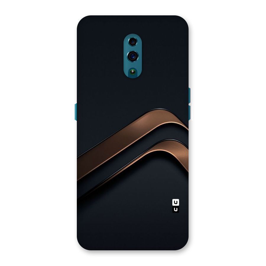 Dark Gold Stripes Back Case for Oppo Reno