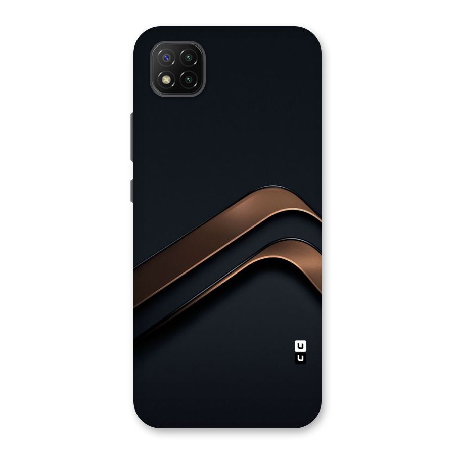 Dark Gold Stripes Back Case for Poco C3
