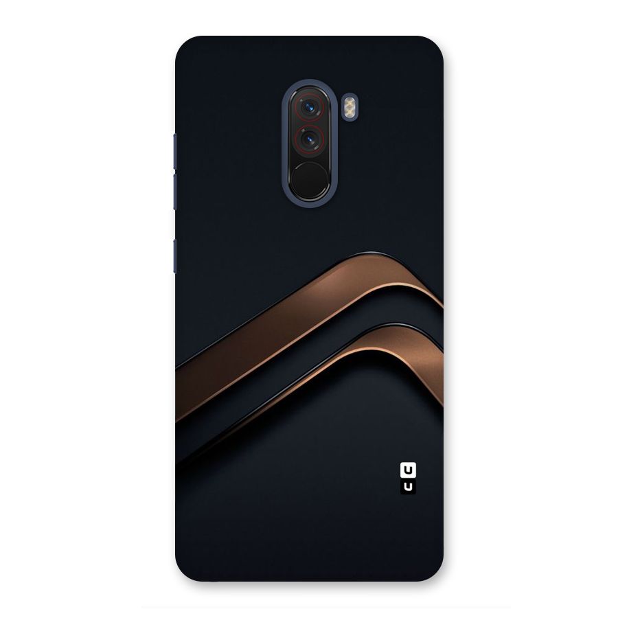 Dark Gold Stripes Back Case for Poco F1