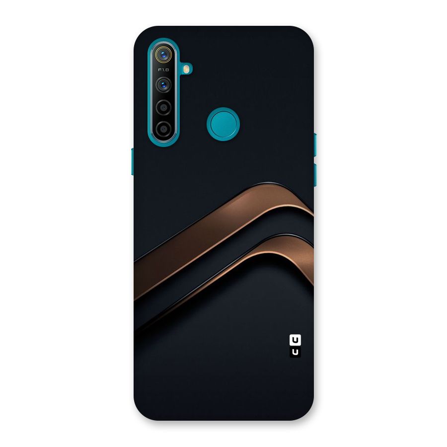 Dark Gold Stripes Back Case for Realme 5i