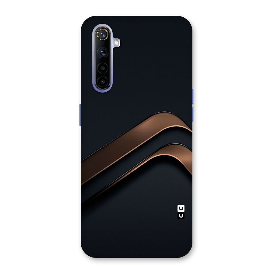 Dark Gold Stripes Back Case for Realme 6