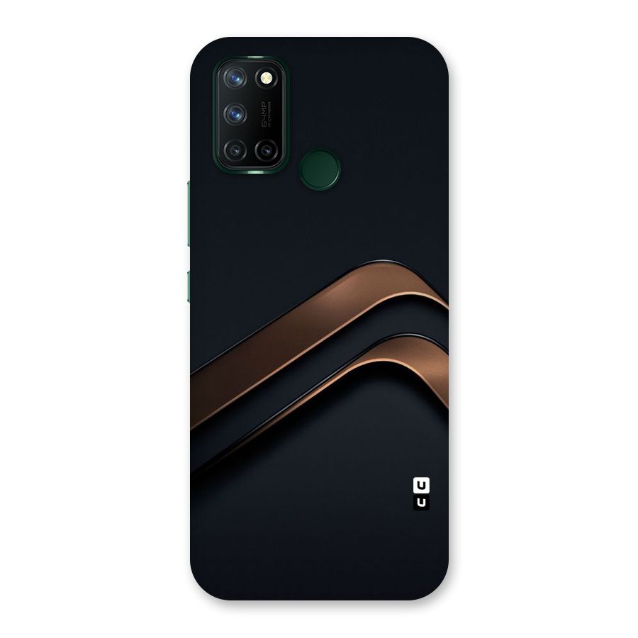 Dark Gold Stripes Back Case for Realme 7i