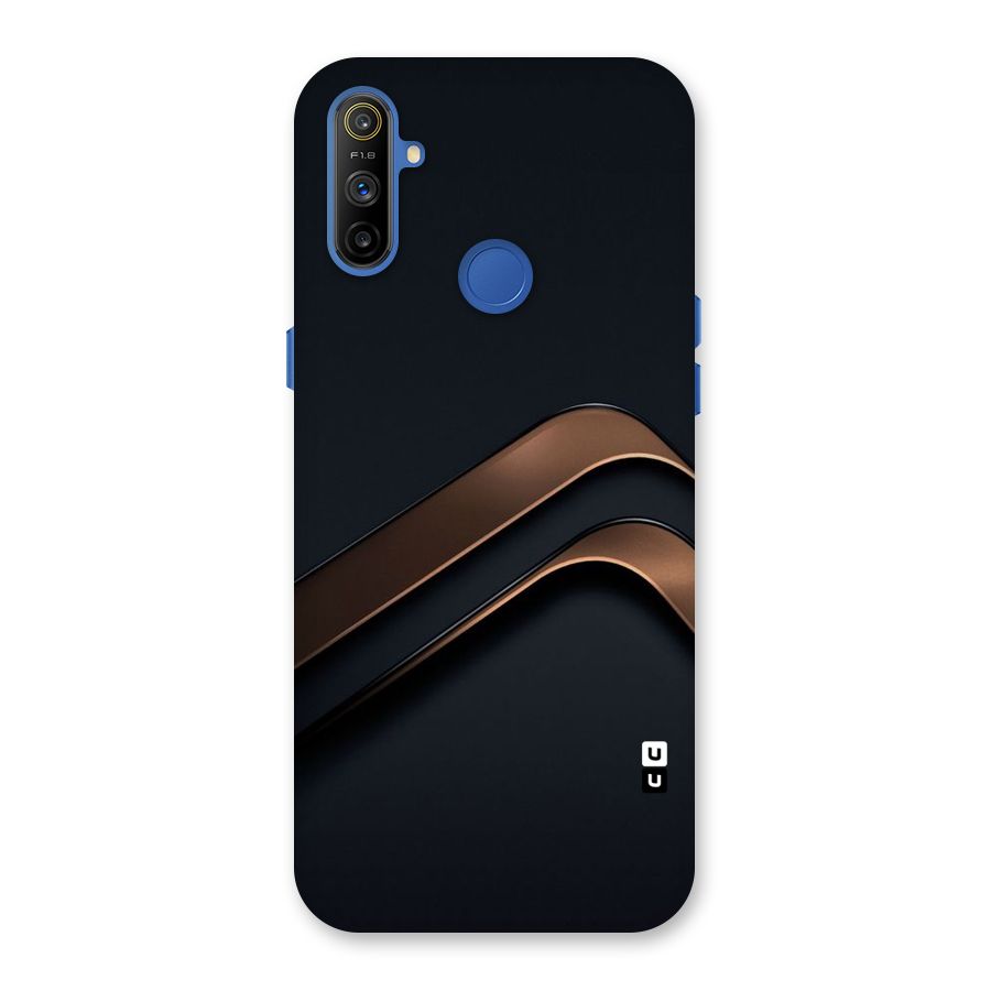 Dark Gold Stripes Back Case for Realme Narzo 10A