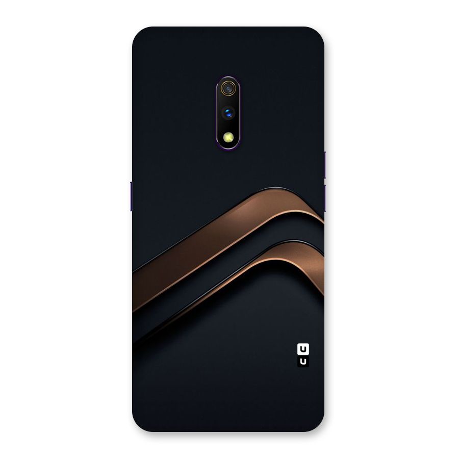 Dark Gold Stripes Back Case for Realme X