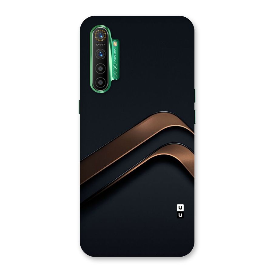 Dark Gold Stripes Back Case for Realme X2