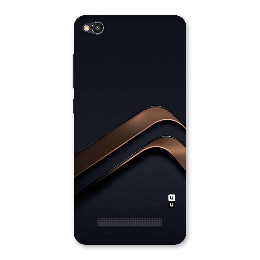 Dark Gold Stripes Back Case for Redmi 4A