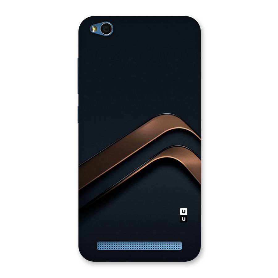 Dark Gold Stripes Back Case for Redmi 5A