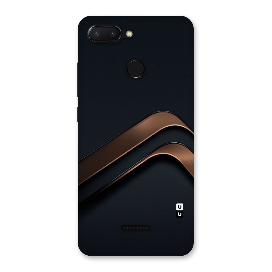 Dark Gold Stripes Back Case for Redmi 6