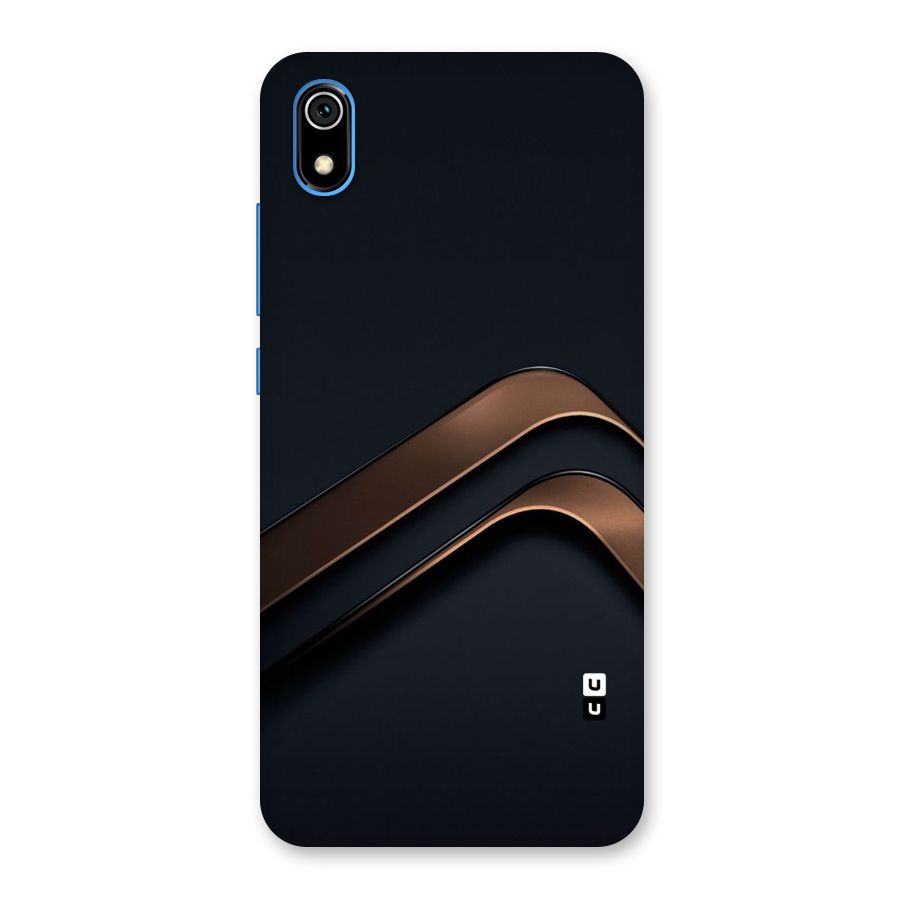 Dark Gold Stripes Back Case for Redmi 7A