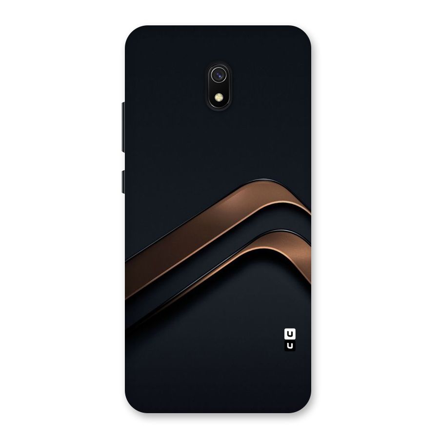 Dark Gold Stripes Back Case for Redmi 8A
