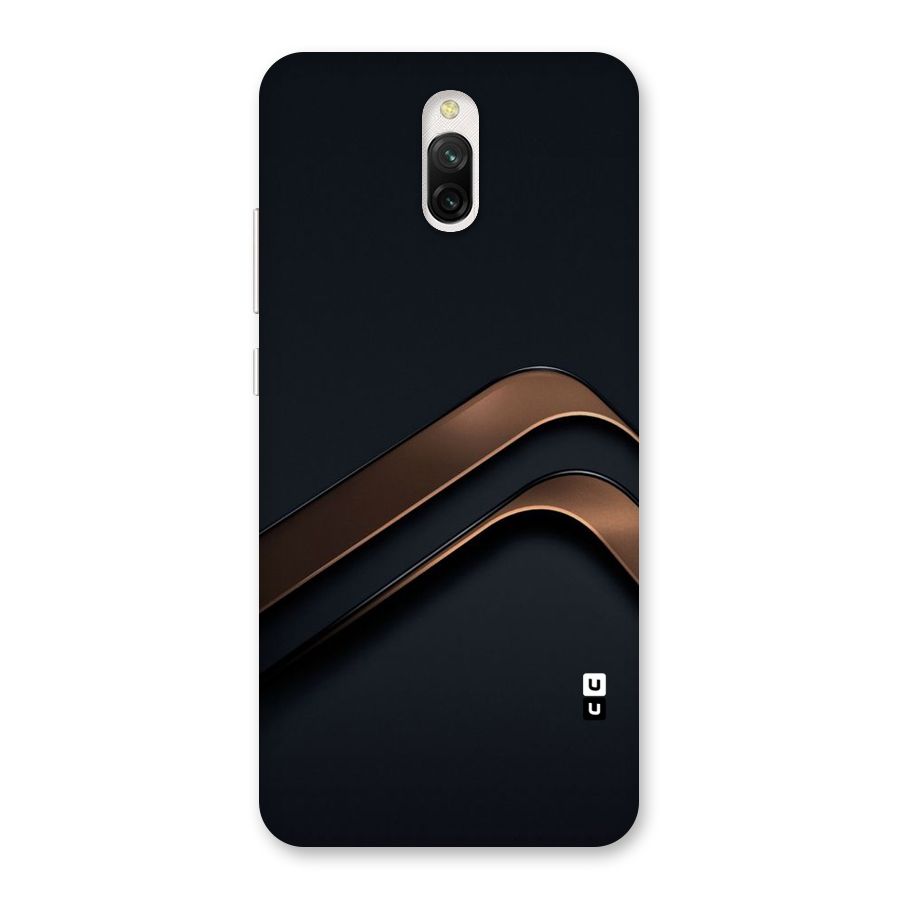 Dark Gold Stripes Back Case for Redmi 8A Dual