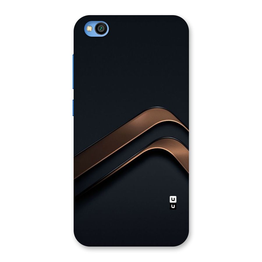Dark Gold Stripes Back Case for Redmi Go