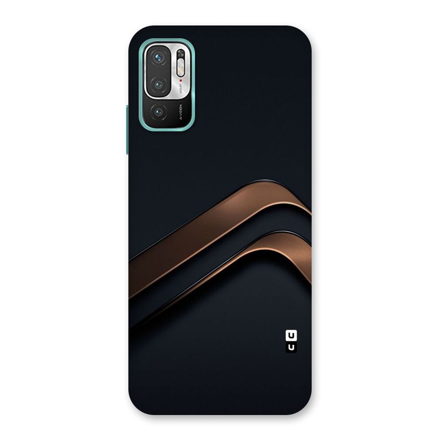 Dark Gold Stripes Back Case for Redmi Note 10T 5G