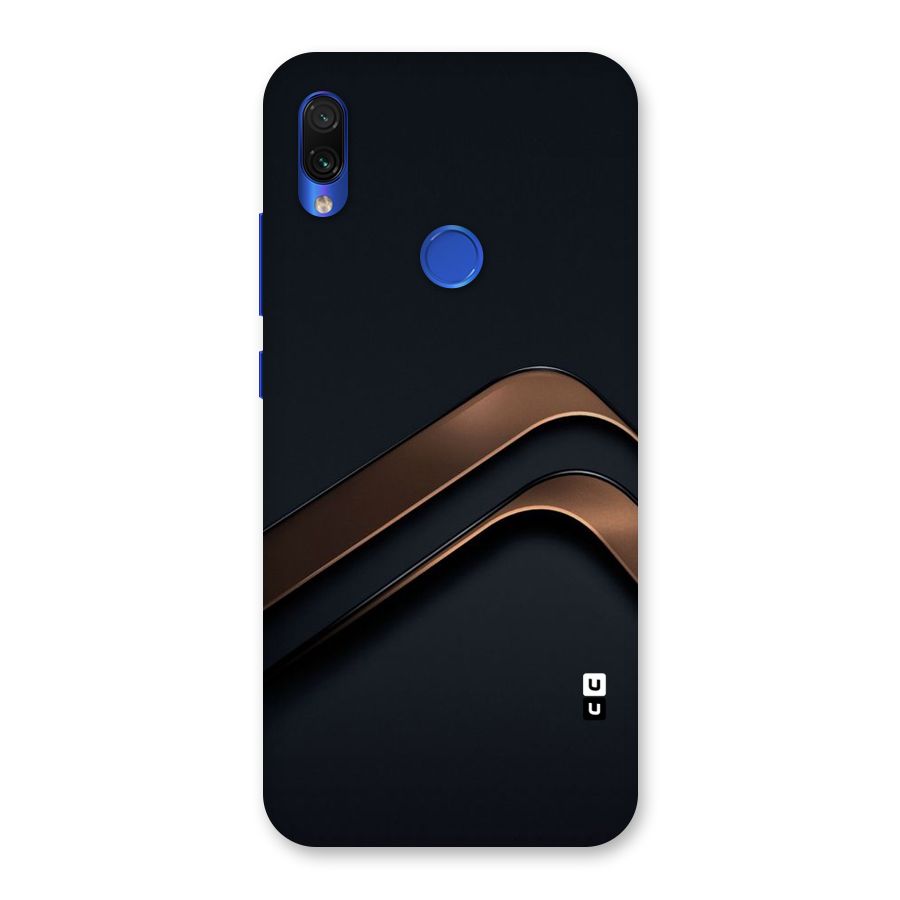Dark Gold Stripes Back Case for Redmi Note 7S