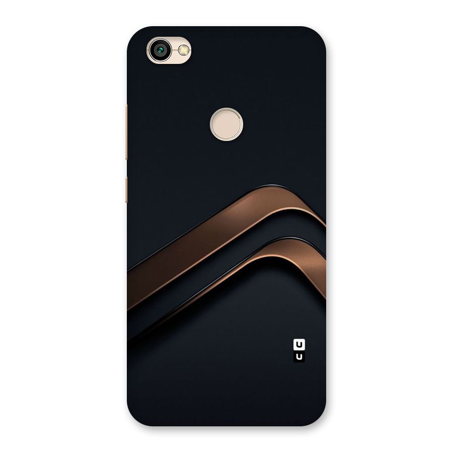 Dark Gold Stripes Back Case for Redmi Y1 2017