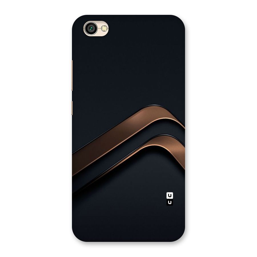 Dark Gold Stripes Back Case for Redmi Y1 Lite