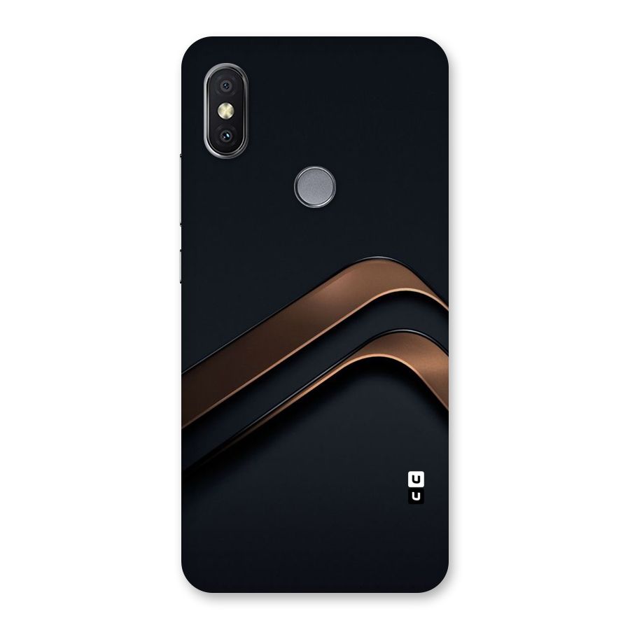 Dark Gold Stripes Back Case for Redmi Y2