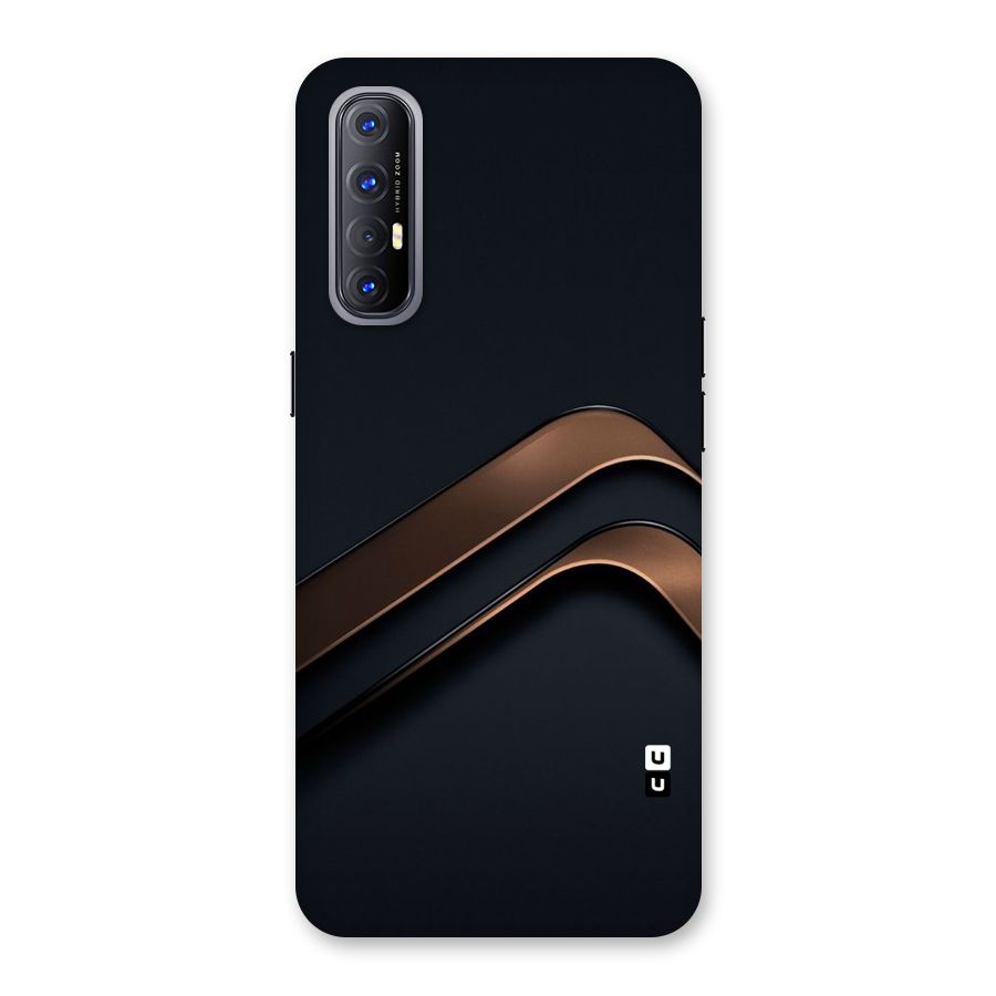 Dark Gold Stripes Back Case for Reno3 Pro