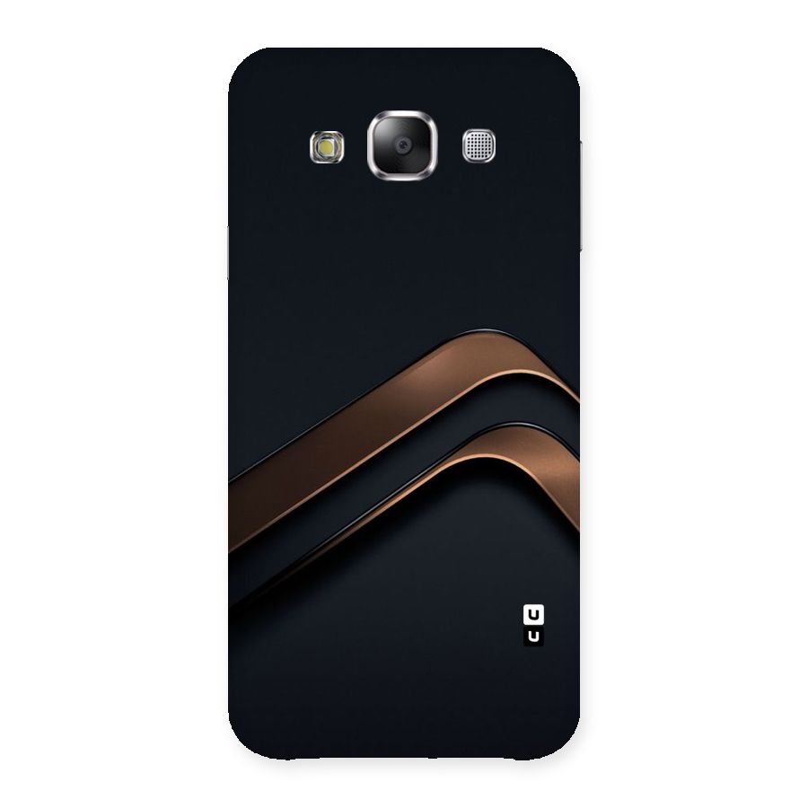 Dark Gold Stripes Back Case for Samsung Galaxy E5