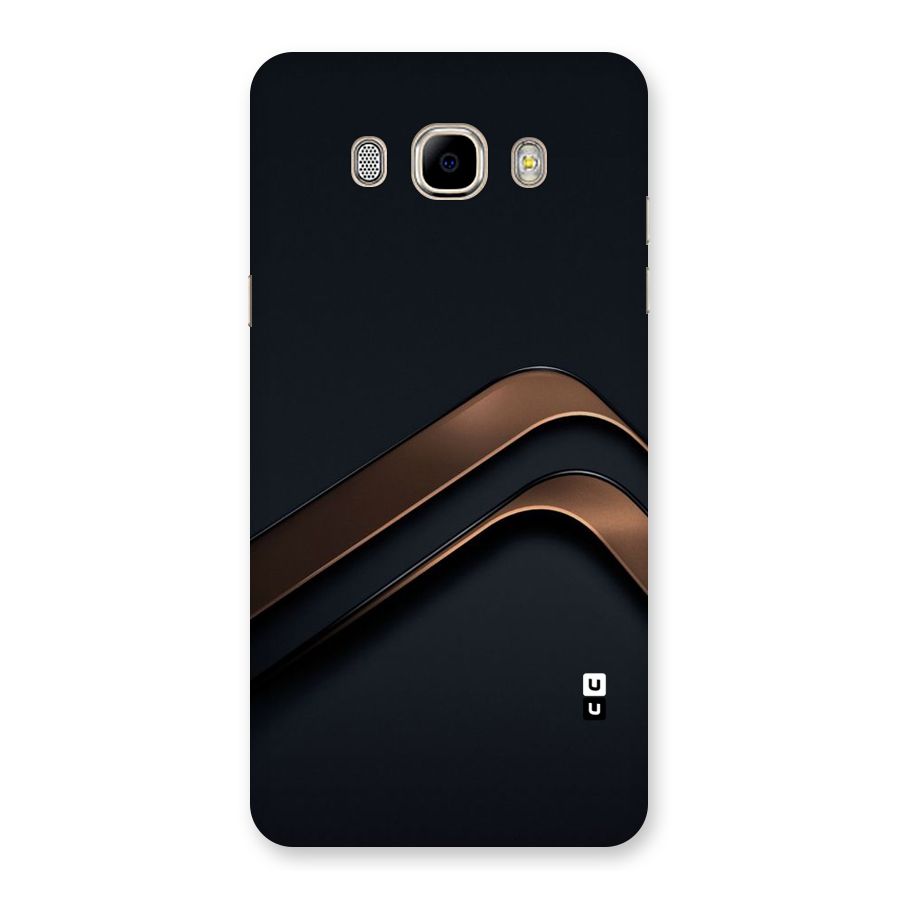 Dark Gold Stripes Back Case for Samsung Galaxy J7 2016