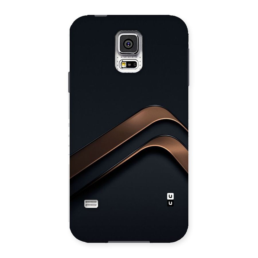 Dark Gold Stripes Back Case for Samsung Galaxy S5