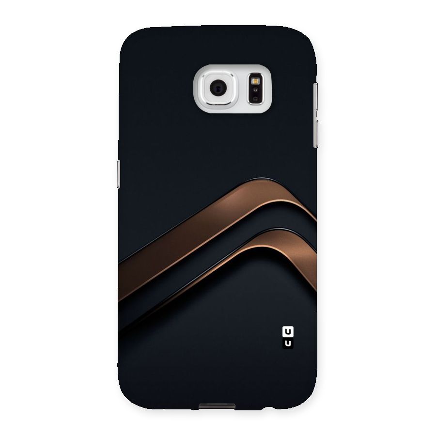 Dark Gold Stripes Back Case for Samsung Galaxy S6