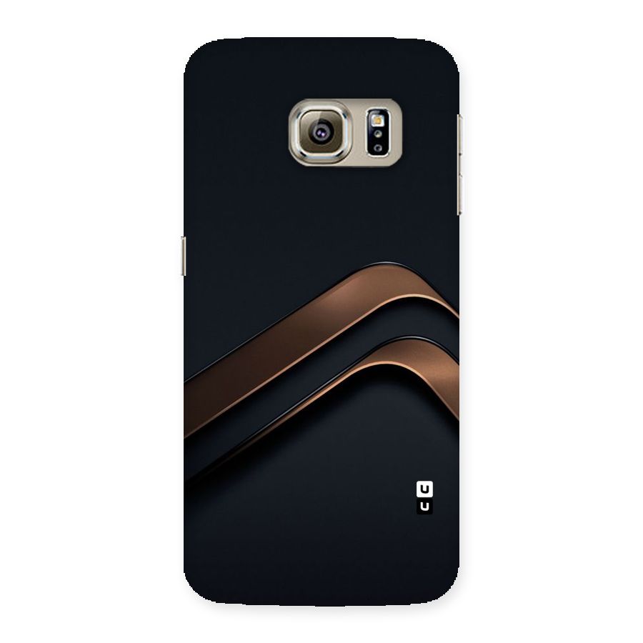 Dark Gold Stripes Back Case for Samsung Galaxy S6 Edge