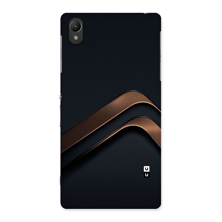 Dark Gold Stripes Back Case for Sony Xperia Z2