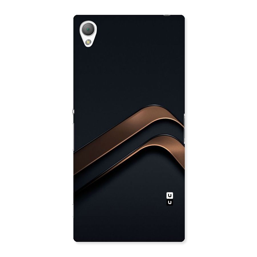 Dark Gold Stripes Back Case for Sony Xperia Z3