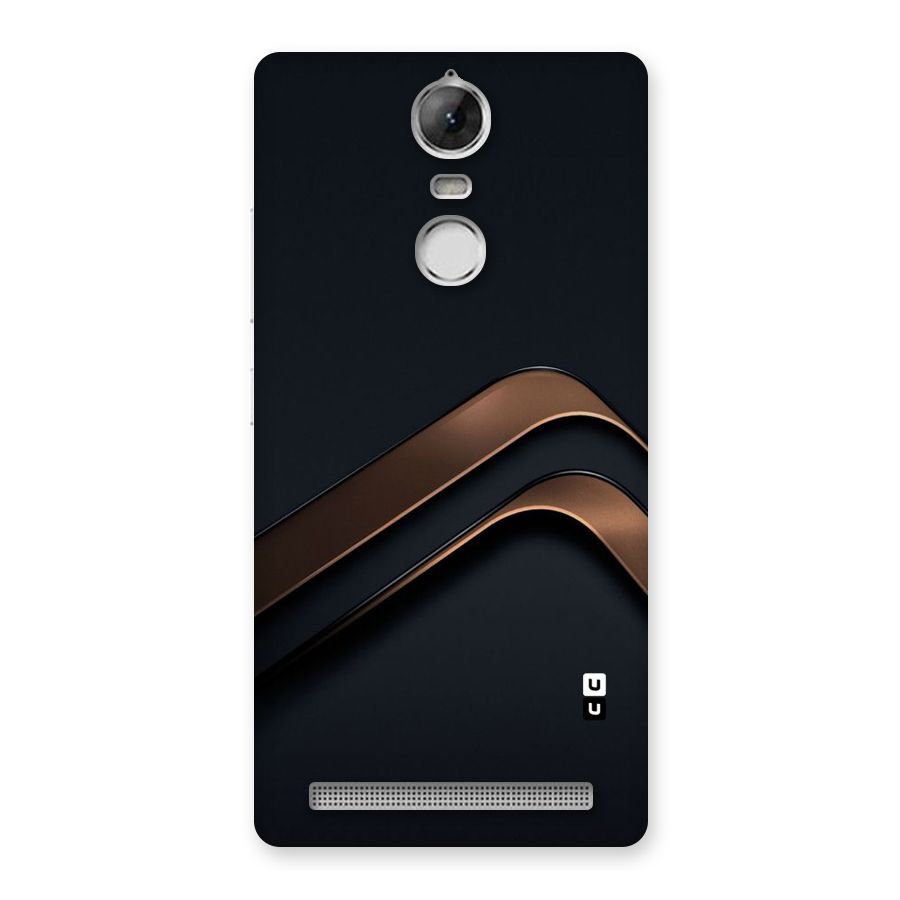 Dark Gold Stripes Back Case for Vibe K5 Note