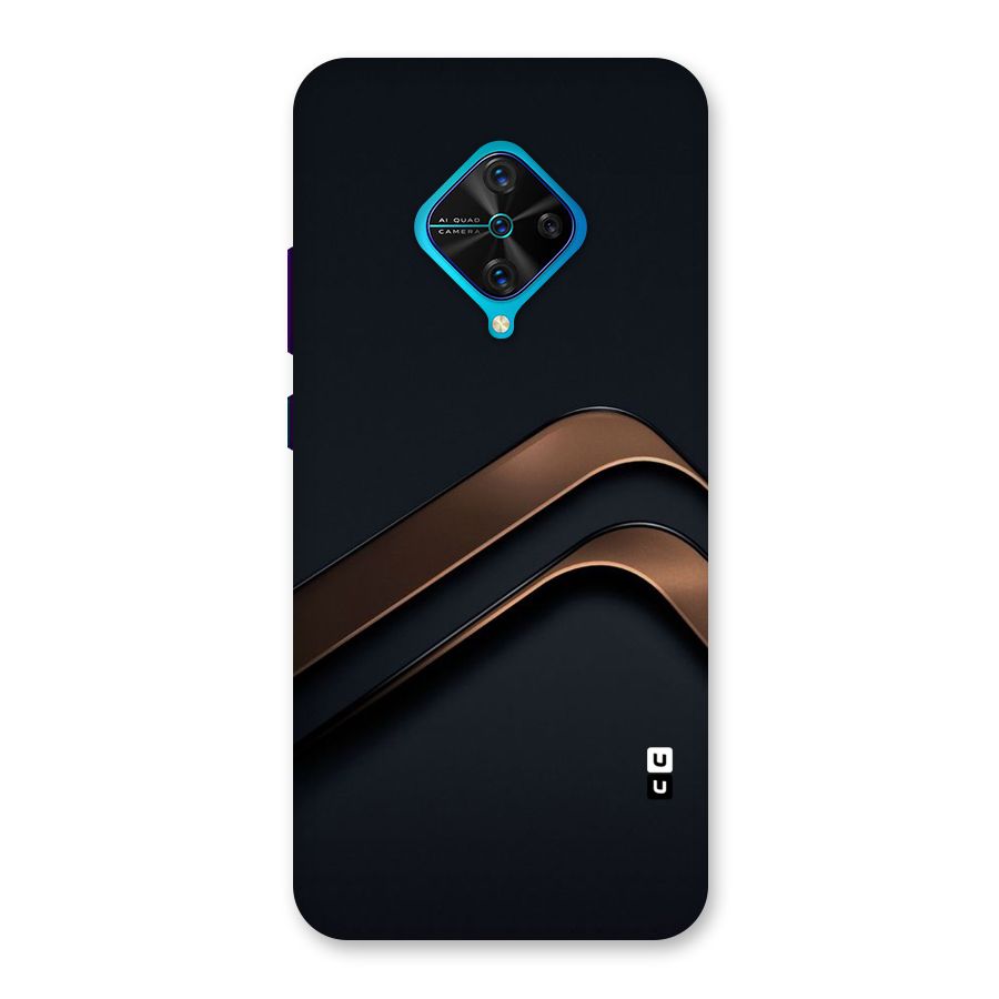 Dark Gold Stripes Back Case for Vivo S1 Pro