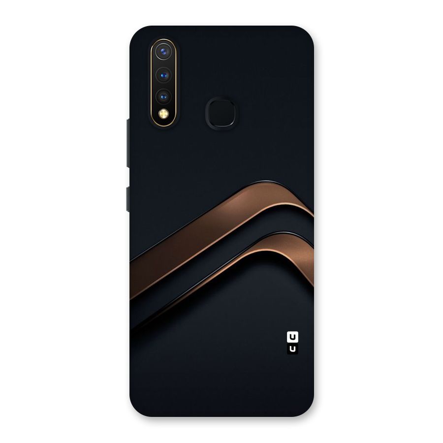Dark Gold Stripes Back Case for Vivo Y19