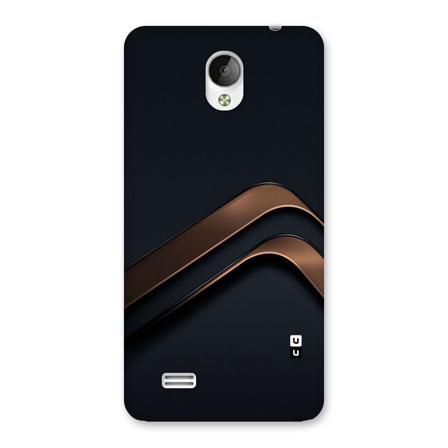 Dark Gold Stripes Back Case for Vivo Y21