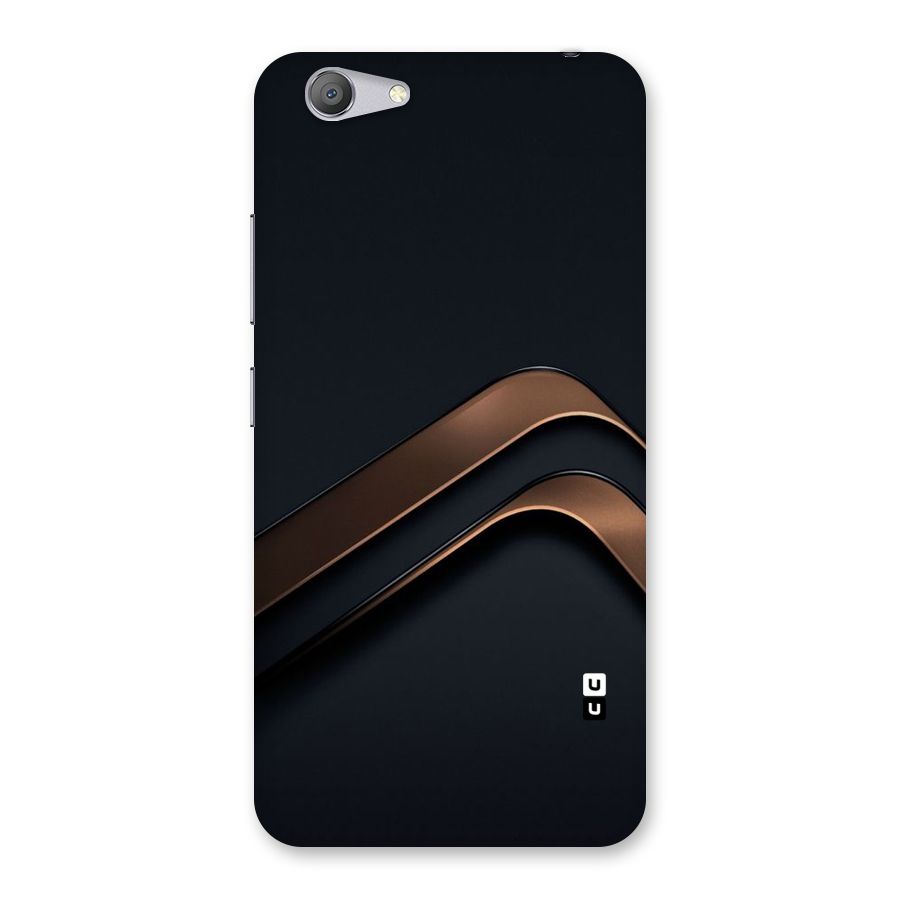 Dark Gold Stripes Back Case for Vivo Y53