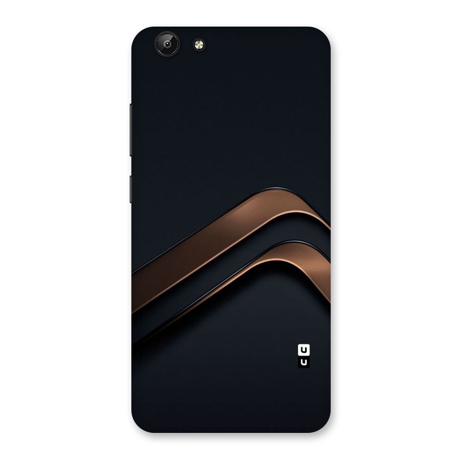 Dark Gold Stripes Back Case for Vivo Y69