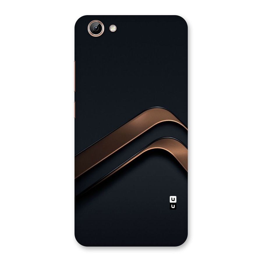 Dark Gold Stripes Back Case for Vivo Y71
