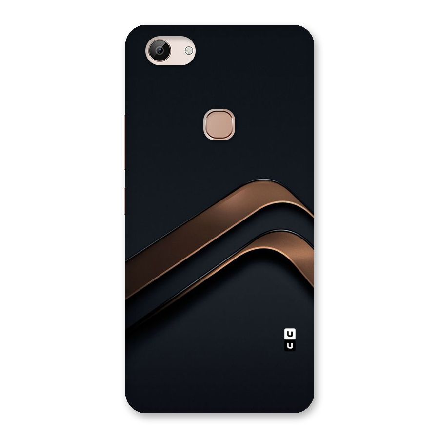 Dark Gold Stripes Back Case for Vivo Y83