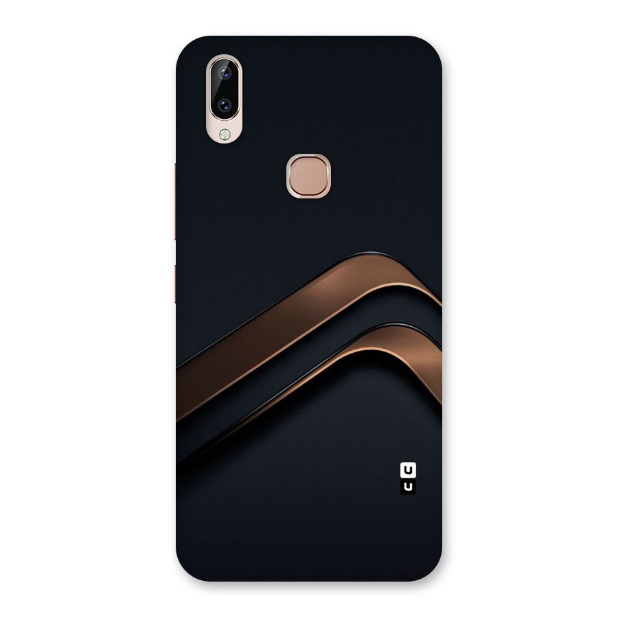 Dark Gold Stripes Back Case for Vivo Y83 Pro