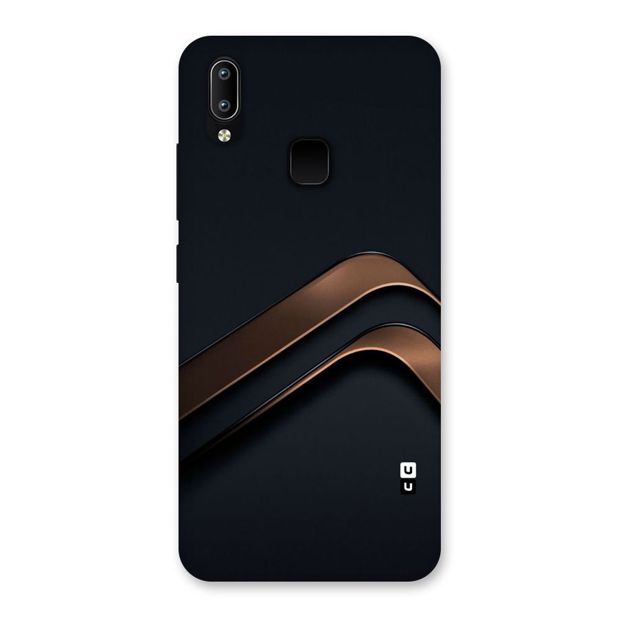 Dark Gold Stripes Back Case for Vivo Y93