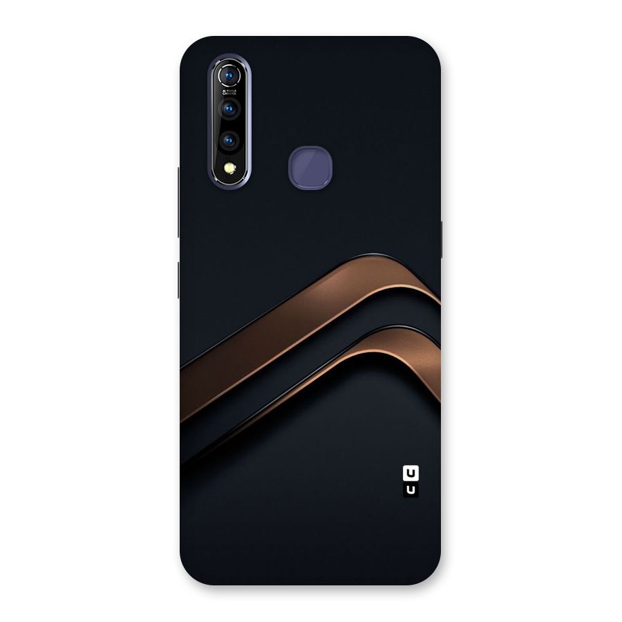 Dark Gold Stripes Back Case for Vivo Z1 Pro