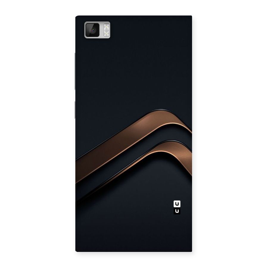 Dark Gold Stripes Back Case for Xiaomi Mi3