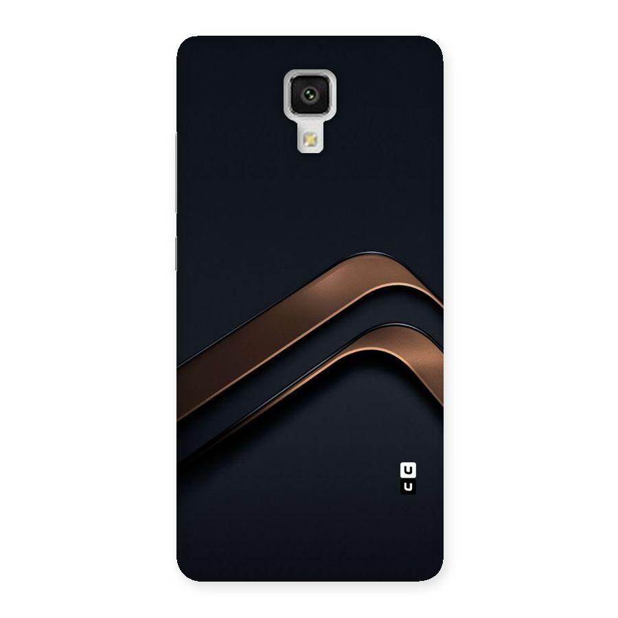 Dark Gold Stripes Back Case for Xiaomi Mi 4