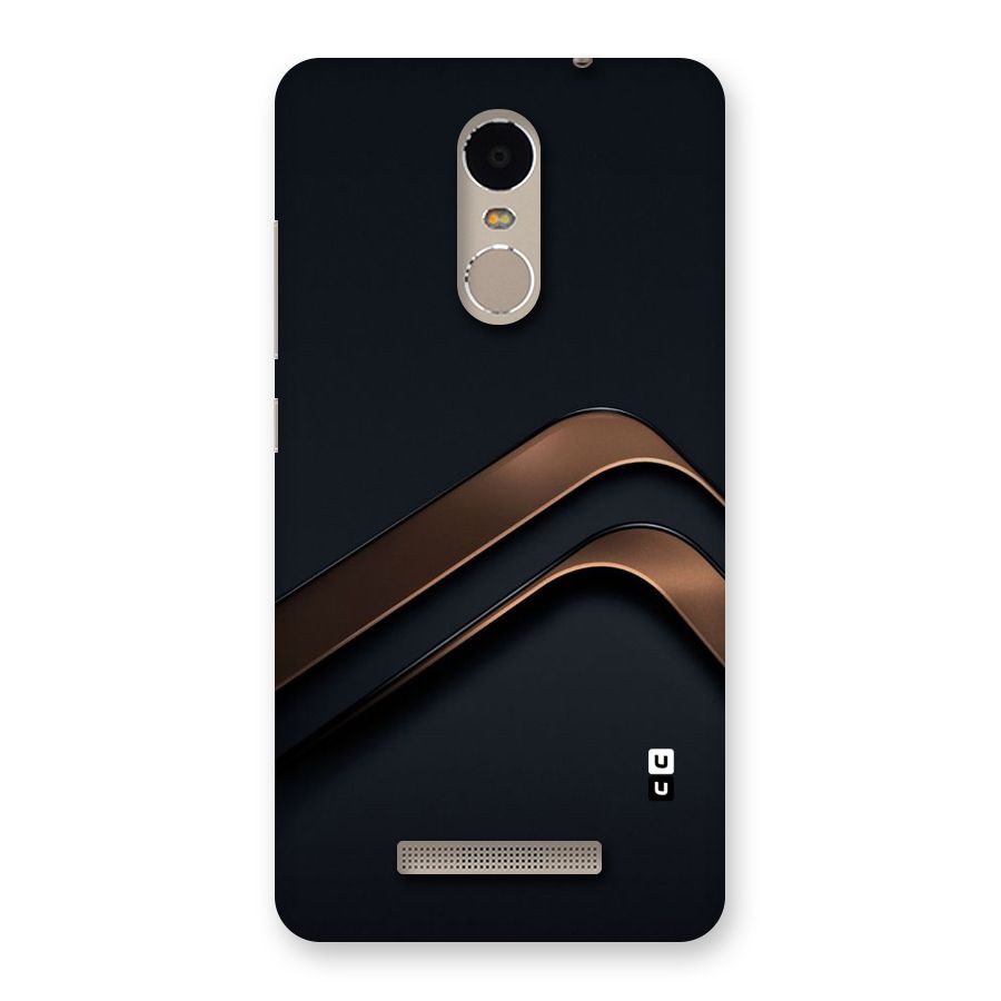Dark Gold Stripes Back Case for Xiaomi Redmi Note 3