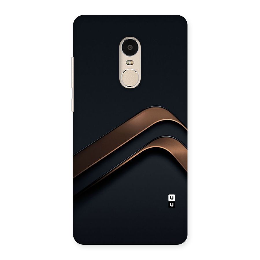 Dark Gold Stripes Back Case for Xiaomi Redmi Note 4