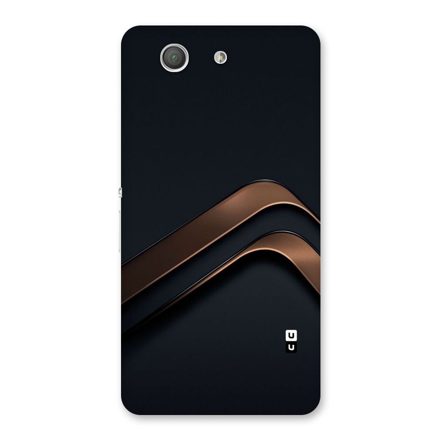 Dark Gold Stripes Back Case for Xperia Z3 Compact