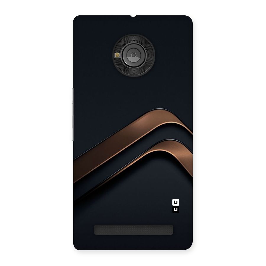 Dark Gold Stripes Back Case for Yu Yuphoria