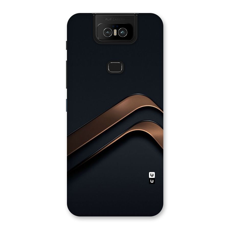 Dark Gold Stripes Back Case for Zenfone 6z