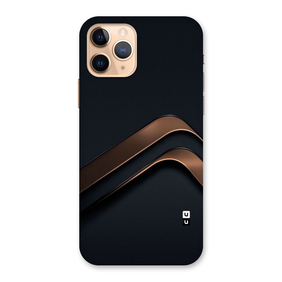 Dark Gold Stripes Back Case for iPhone 11 Pro