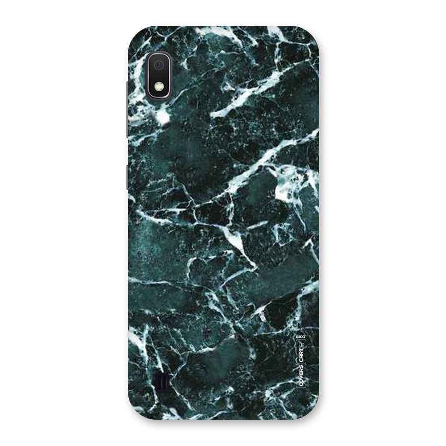 Dark Green Marble Back Case for Galaxy A10
