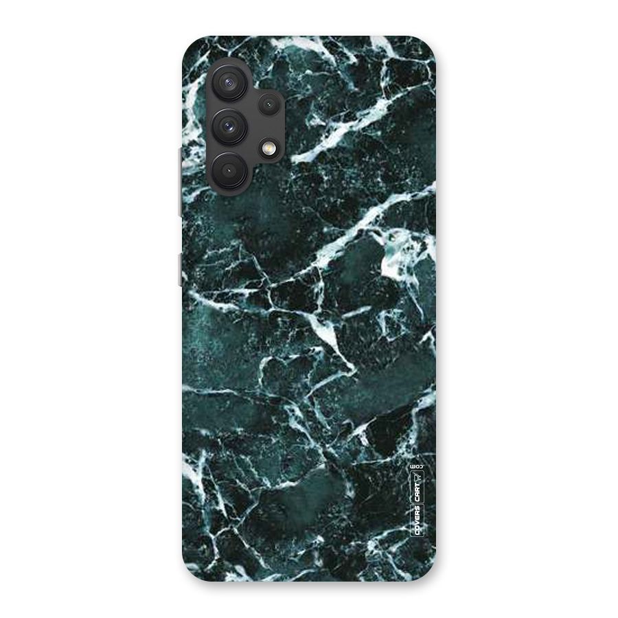 Dark Green Marble Back Case for Galaxy A32